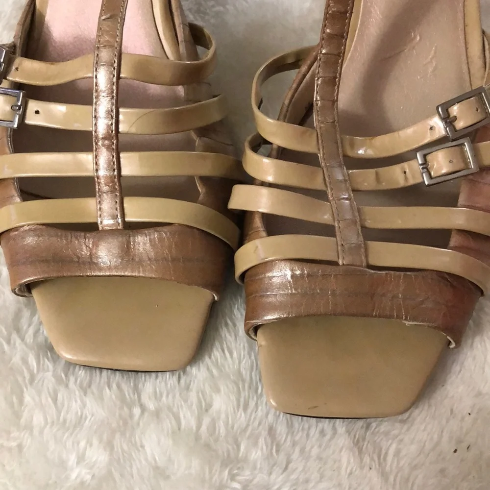 Sesto  Meucci Pump heel strap sandals 8.5 GUC - Picture 3 of 7